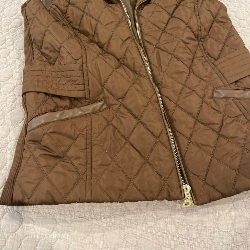 Andrew Marc Quilted Brown Women's Vest small - Picture 8 of 11